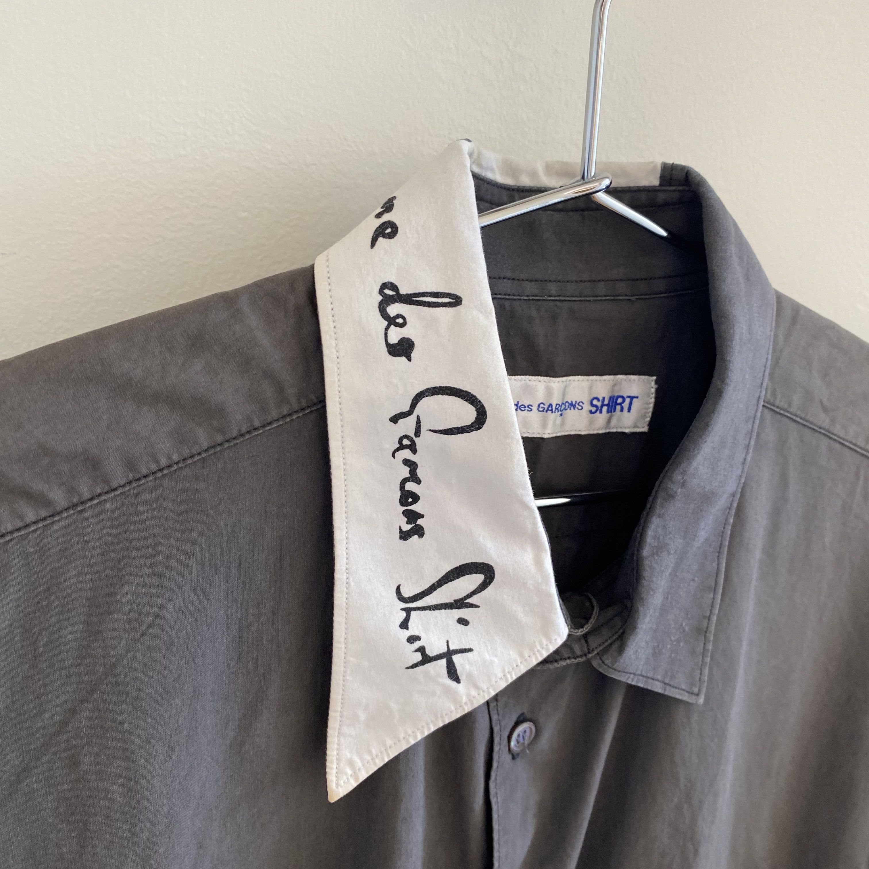 Comme des Garcons Comme des Garcons 1989 Collar Logo Shirt Size US L / EU 52-54 / 3 - 5 Thumbnail