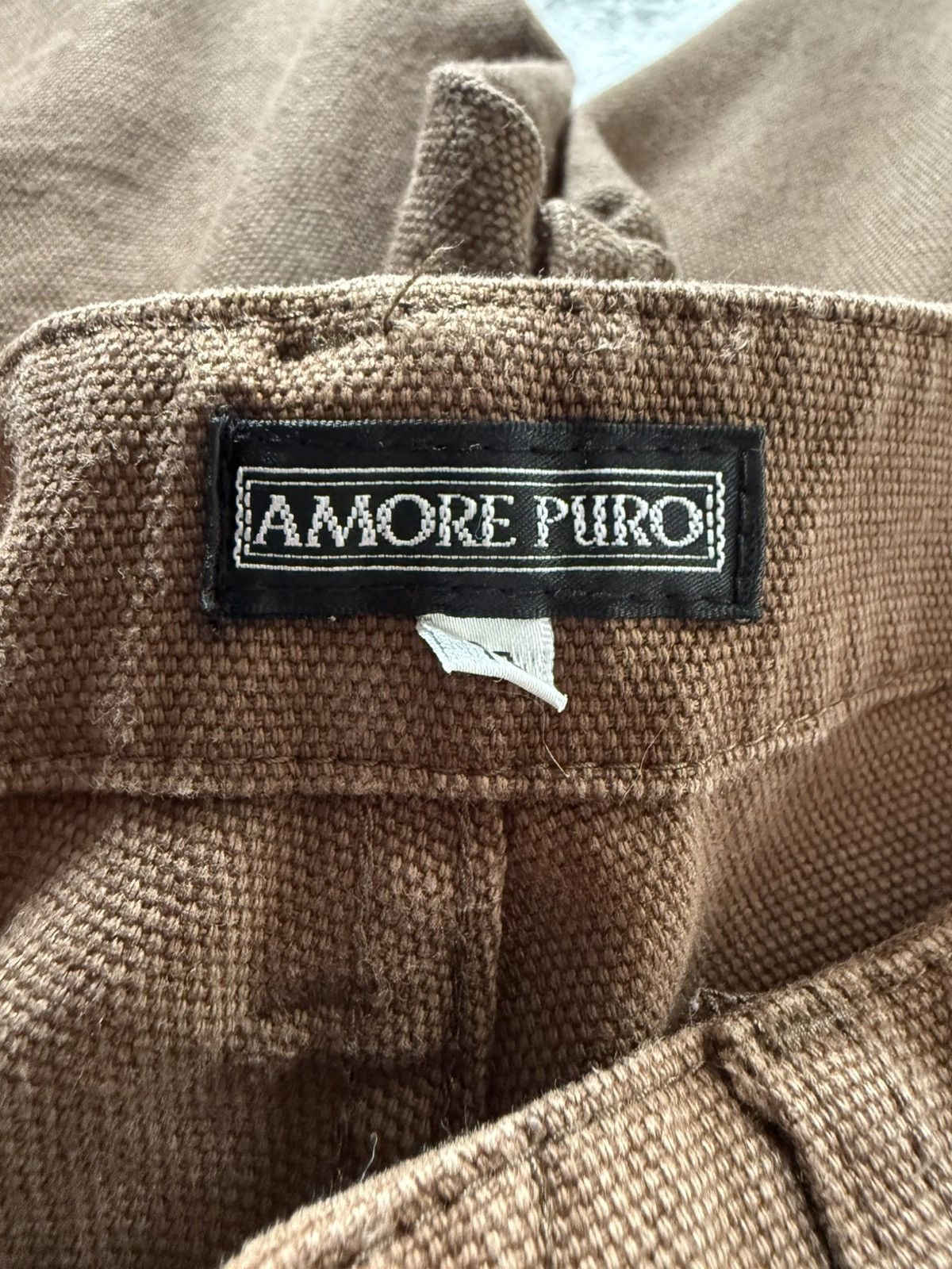 Japanese Brand Amore Puro Japan Deconstructed Heavy Cargo Baggy Pants Size US 29 - 23 Thumbnail