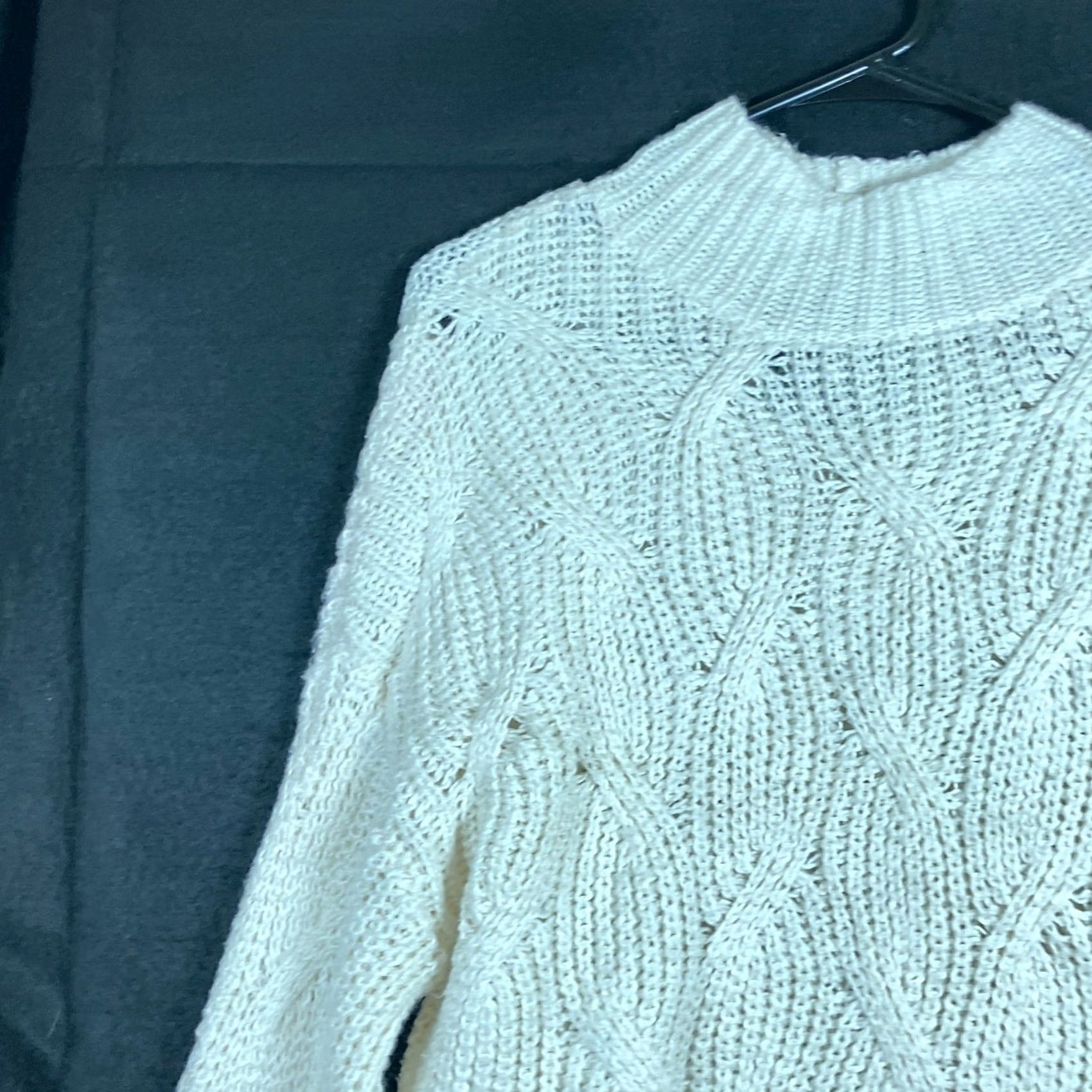 American Eagle Outfitters American Eagle Womens Sweater Cream Mock Neck Knitted Long Sleeve Cotton M Pullover Casual Workwear Boho Preppy 90s? (Please remove uncertain items) Size M / US 6-8 / IT 42-44 - 4 Thumbnail