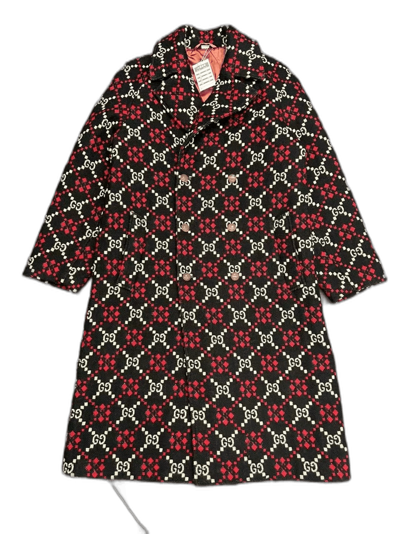 Gucci GUCCI Logo Coat 100% Wool Size 50 Size US M / EU 48-50 / 2 - 1 Thumbnail