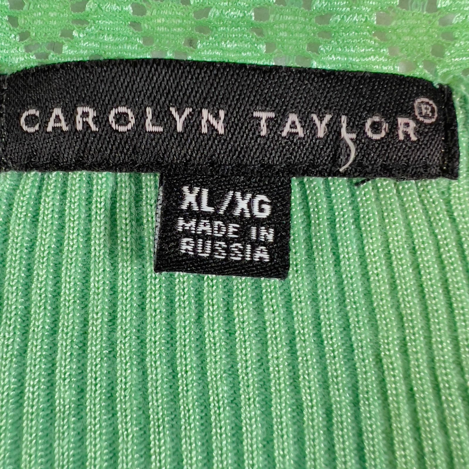 Other Button Up Top Carolyn Taylor Woman's XL Green Lace Trim Size XL / US 12-14 / IT 48-50 - 3 Thumbnail