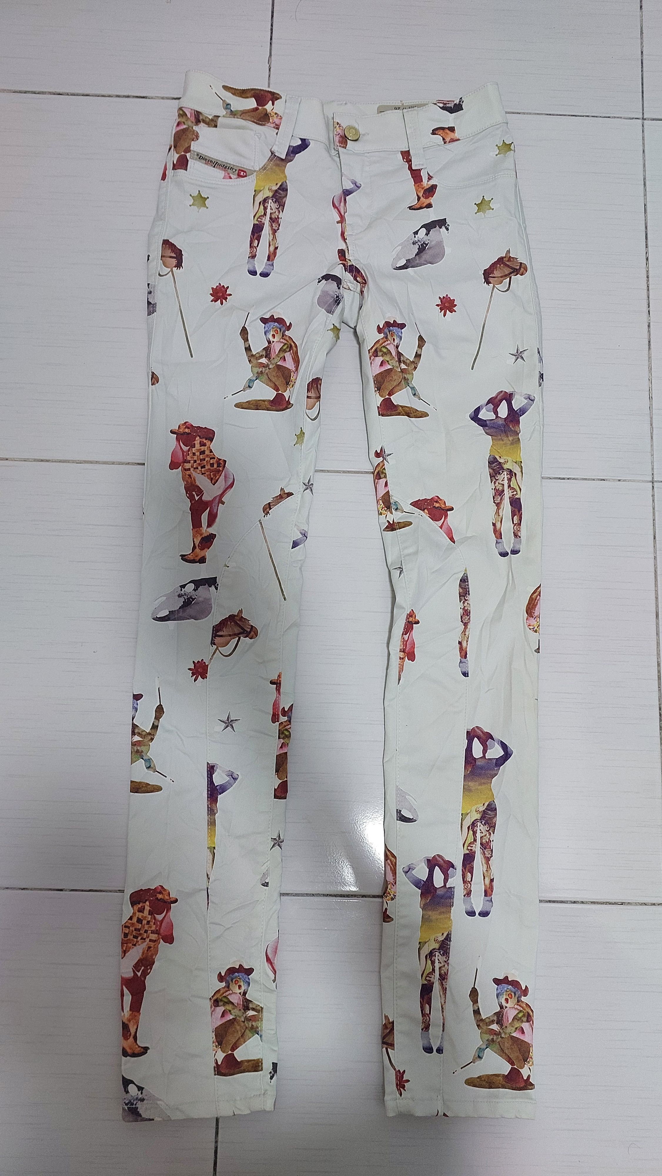 Designer × Diesel DIESEL RIDEE SUPER SLIM STRETCH PANT Size 27" / US 4 / IT 40 - 17 Thumbnail