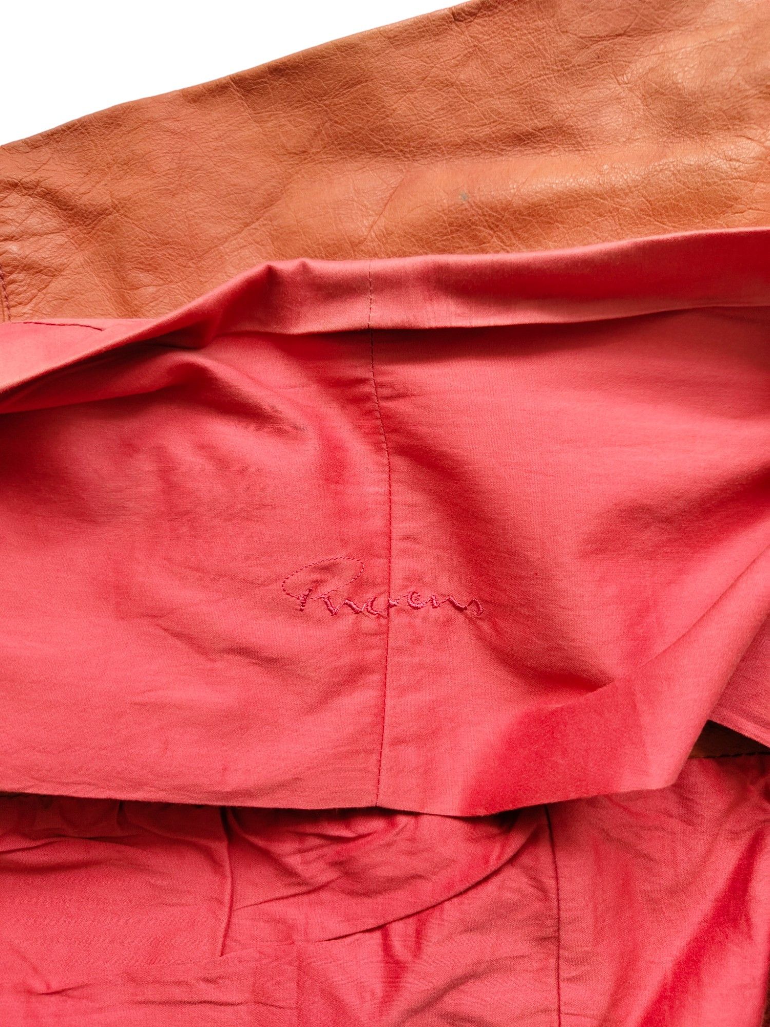 Rick Owens Rick Owens Rusty Orange Leather Jacket With A Drop Back Size S / US 4 / IT 40 - 4 Thumbnail