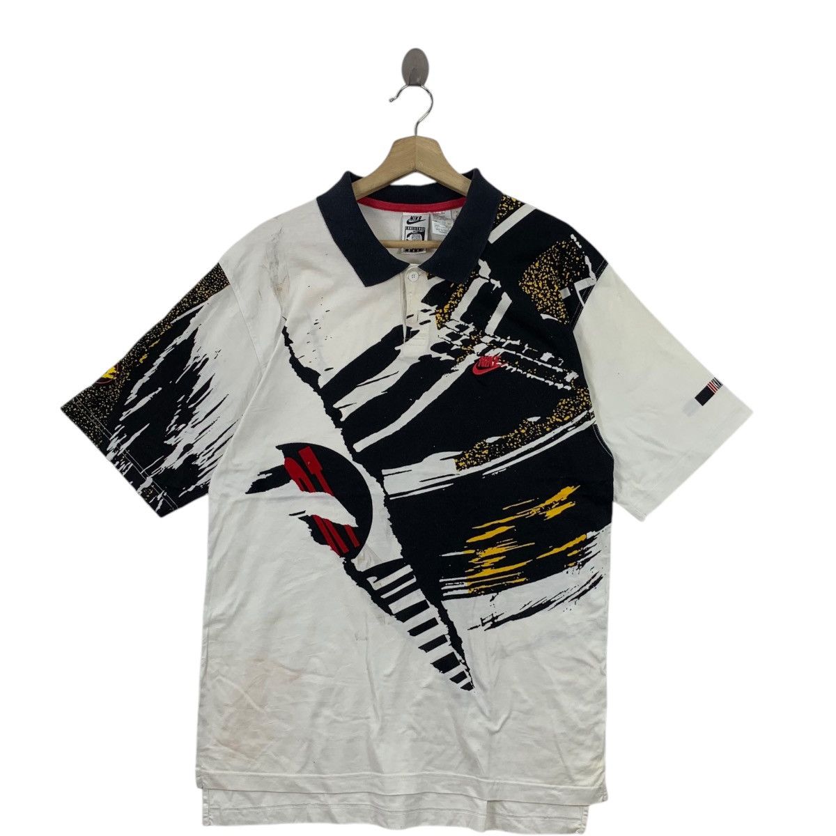 Nike Vintage NIKE CHALLENGE COURT Andre Agassi Tee Shirt Top Size US M / EU 48-50 / 2 - 1 Thumbnail
