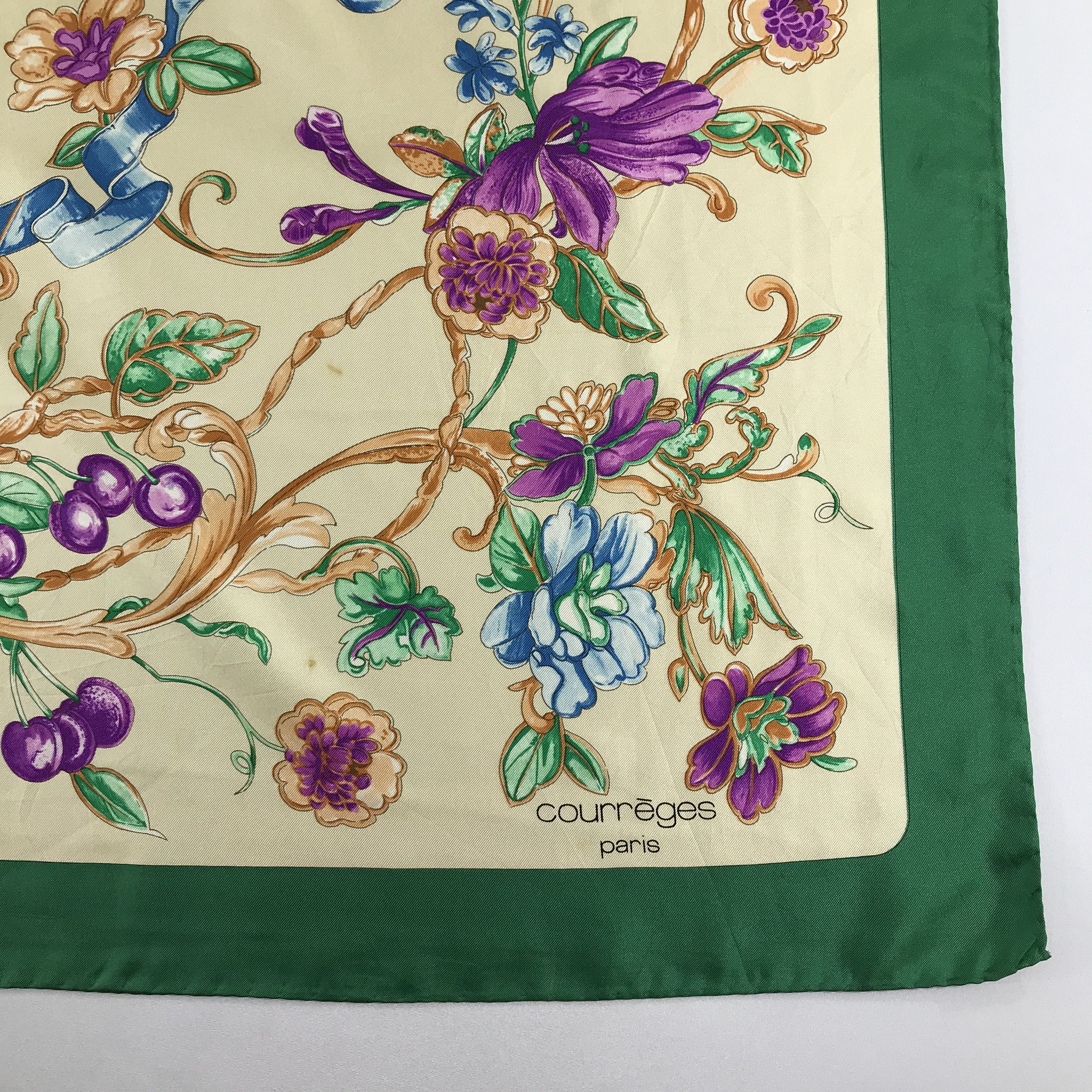 Courreges Vintage Courreges Silk Scarf Size ONE SIZE - 4 Thumbnail