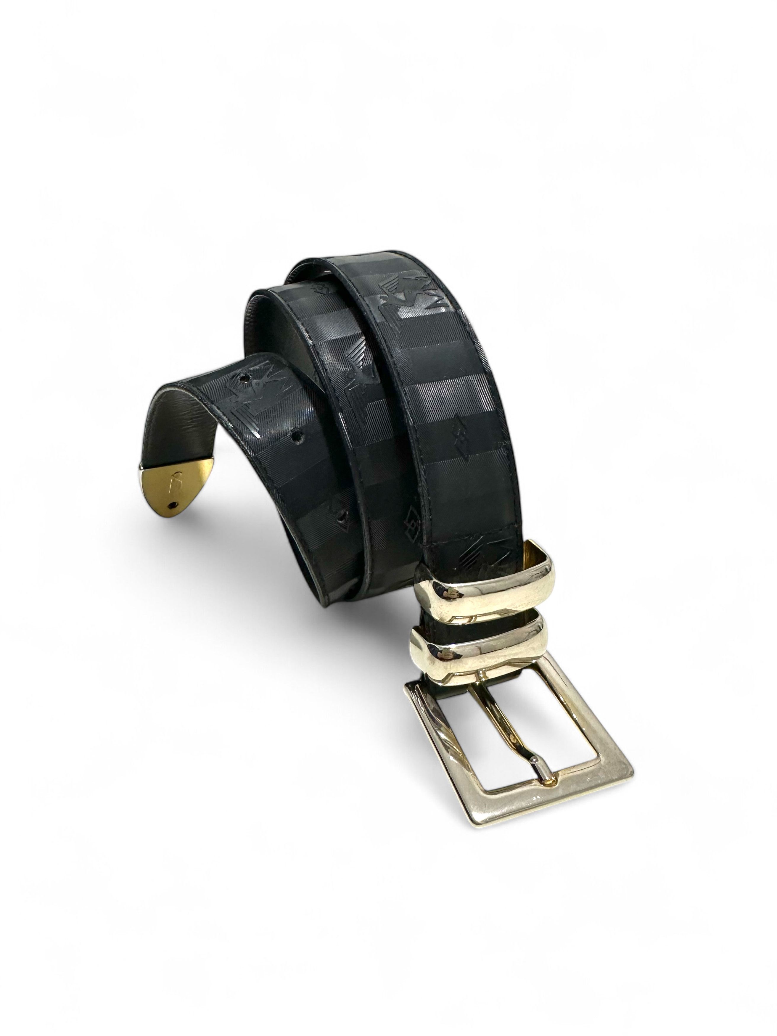 Maison Mollerus Vintage Maison Mollerus Leather Black Belt S-M Size ONE SIZE - 1 Thumbnail