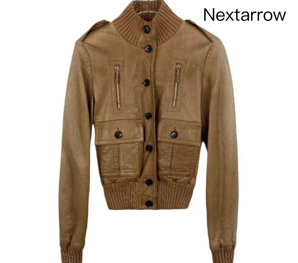 Gucci Gucci horseneck buckle brown leather jacket zipper jacket Size US S / EU 44-46 / 1 - 1 Thumbnail