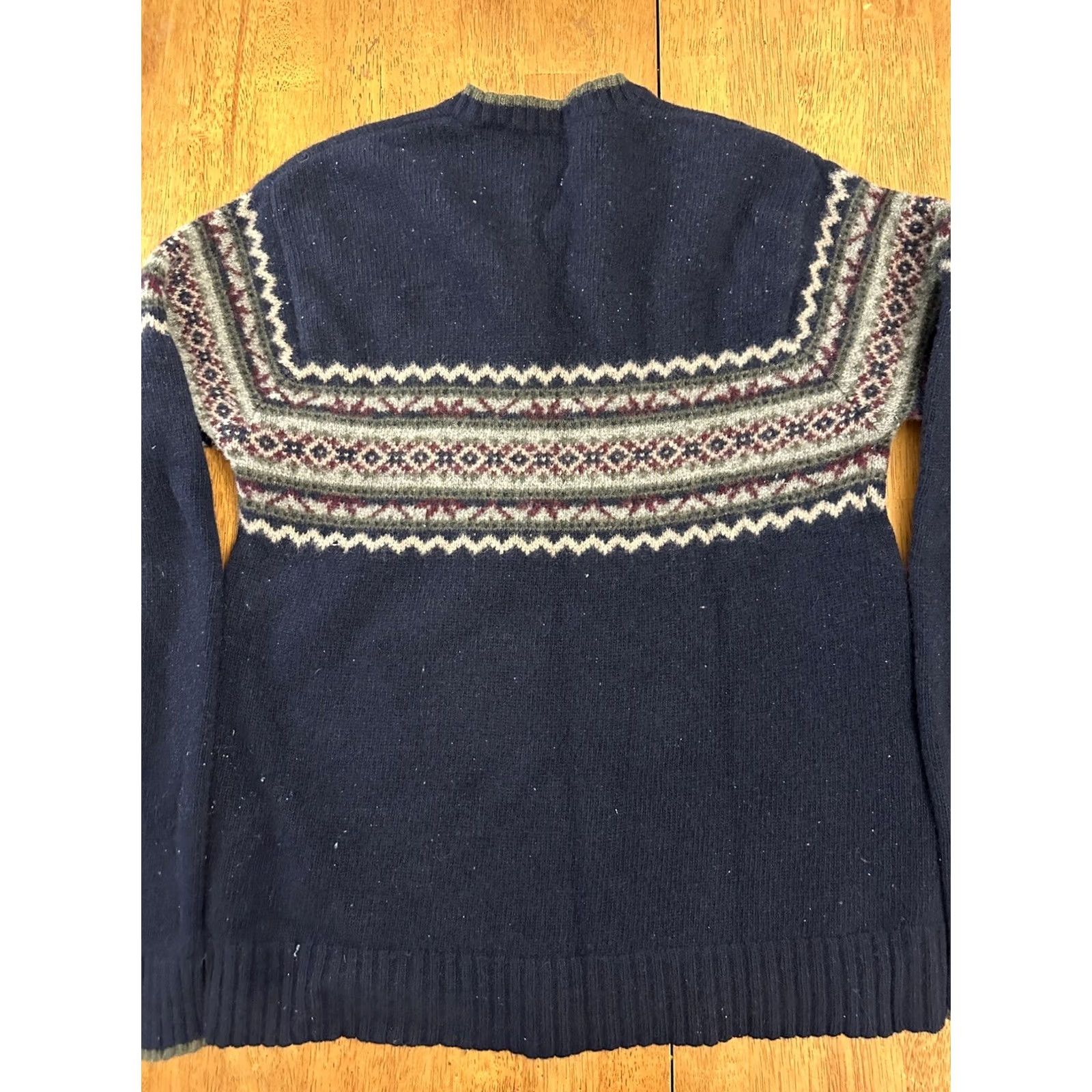 Gap VINTAGE GAP Sweater V Neck Medium Navy Blue 90s Lambswool Size US M / EU 48-50 / 2 - 6 Thumbnail