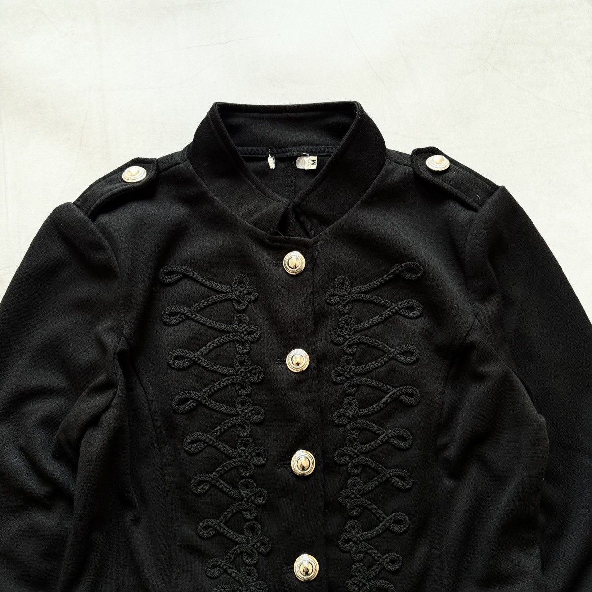 Hysteric Glamour 00s Napoleon Military Jacket Balmain PPFM Hedi Slimane Vibe Size M / US 6-8 / IT 42-44 - 3 Thumbnail