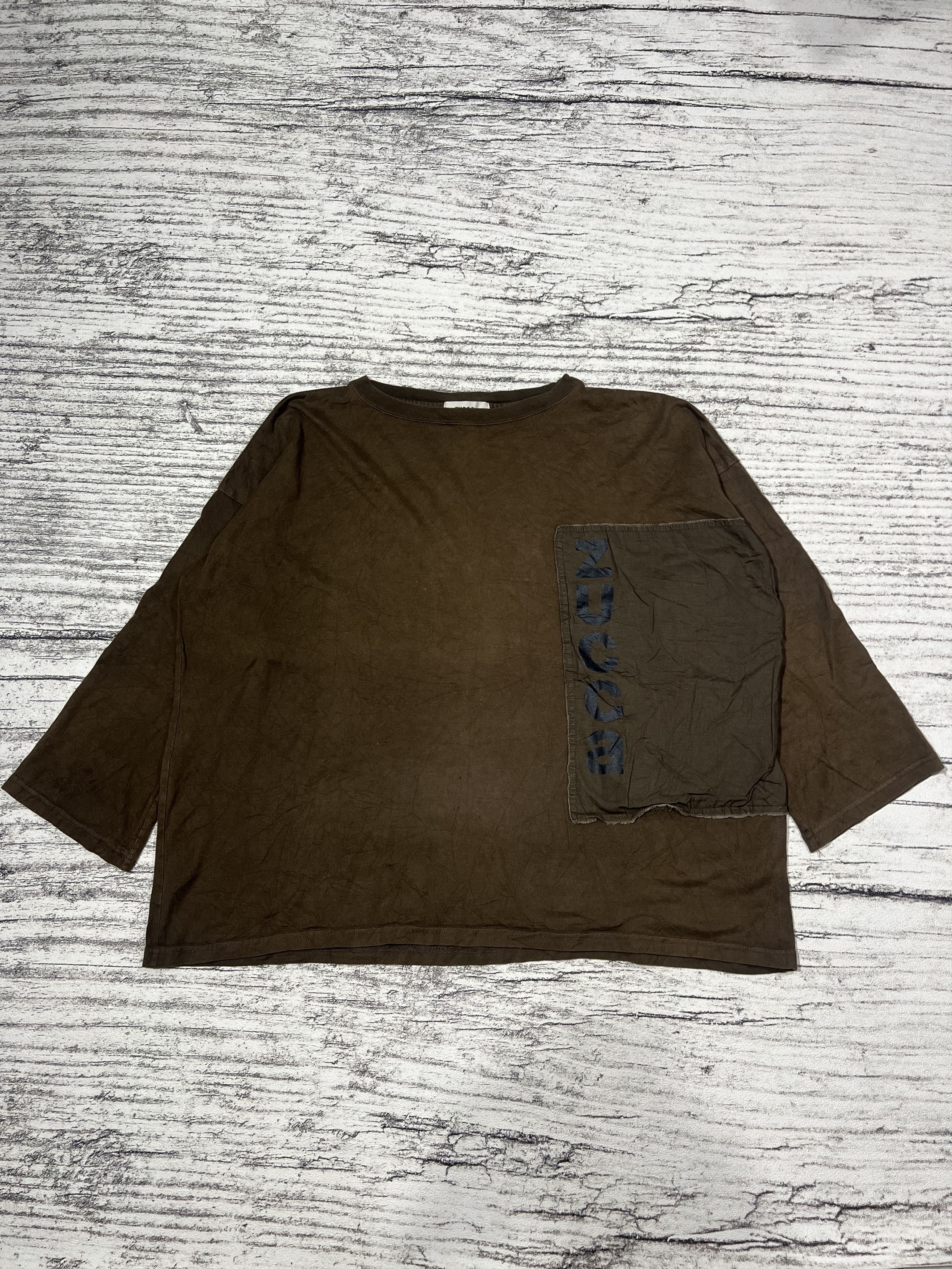 Issey Miyake 2000s Cabane de Zucca Script Logo Print Longsleeve Tee Shirt Size US L / EU 52-54 / 3 - 1 Thumbnail