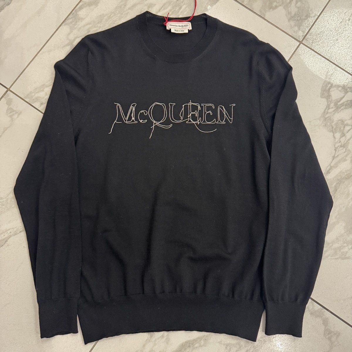 Alexander McQueen Alexander McQueen Chain Wool Sweater Size M Size US M / EU 48-50 / 2 - 1 Thumbnail