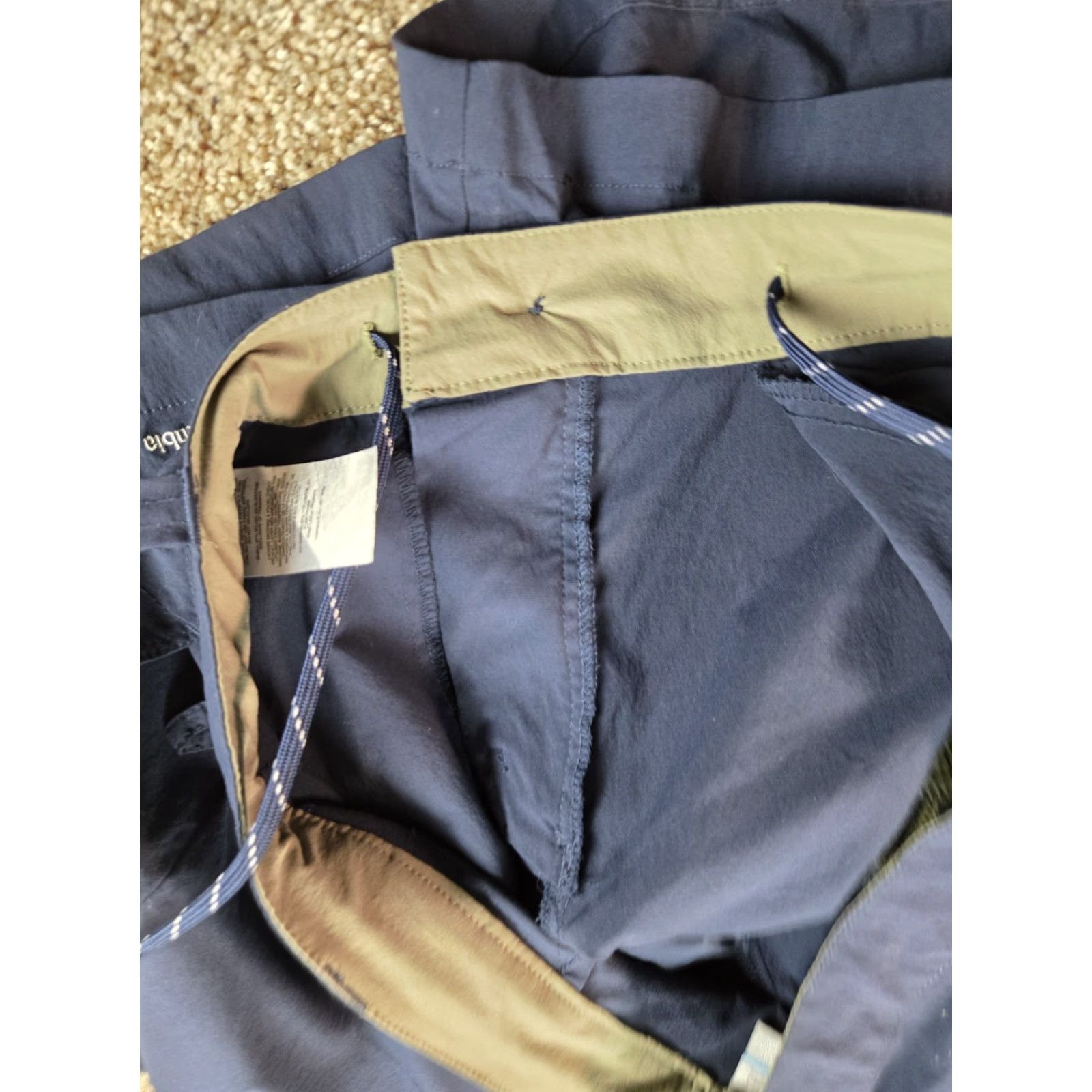 Vintage Columbia Mens Short Chino Blue 10" Inseam Stretch Pockets Logo Regular Waist 36 Size US 36 / EU 52 - 5 Thumbnail