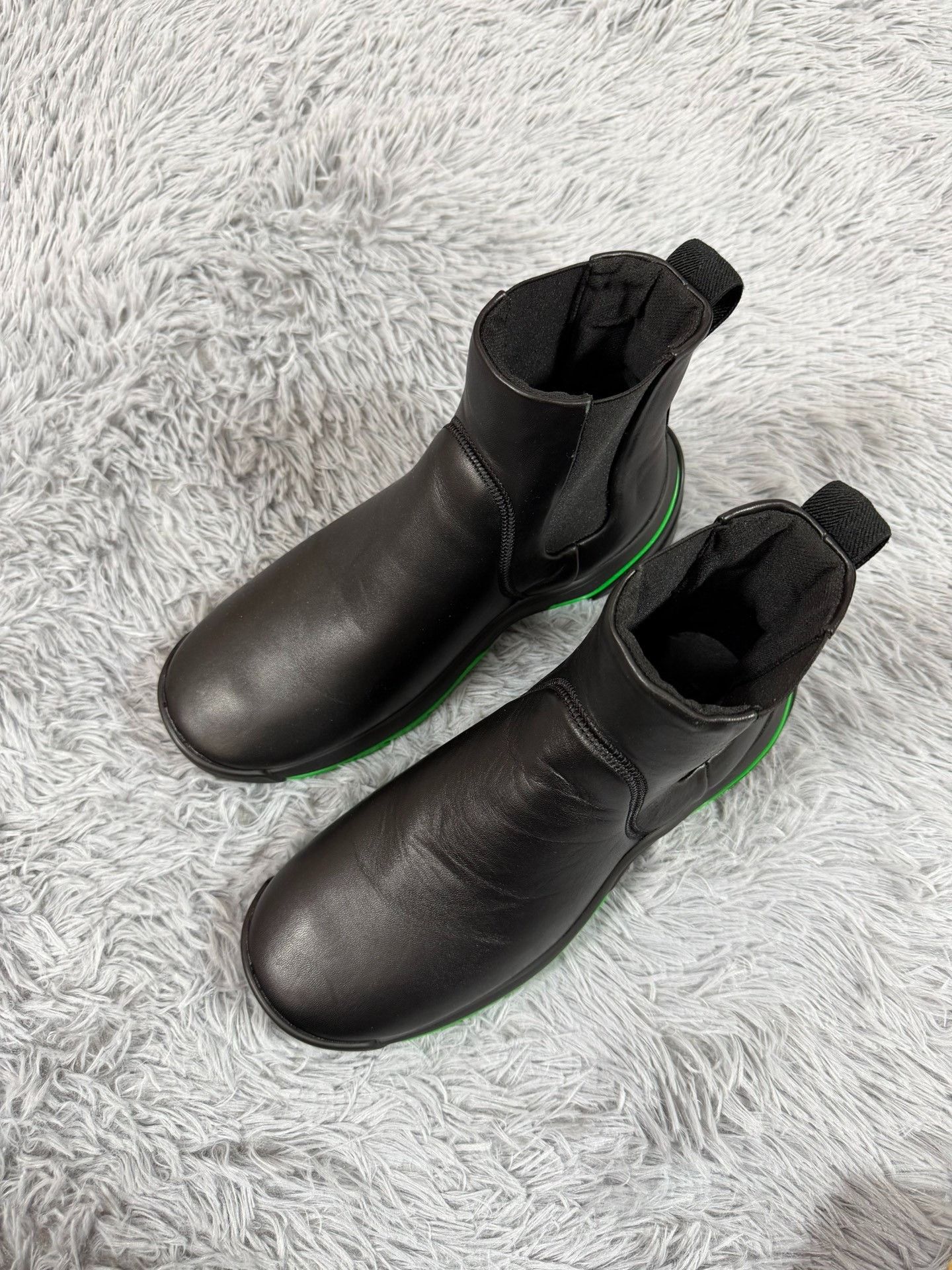 Bottega Veneta Bottega Veneta Leather Green Boots 9 Men Size US 9 / EU 42 - 1 Thumbnail