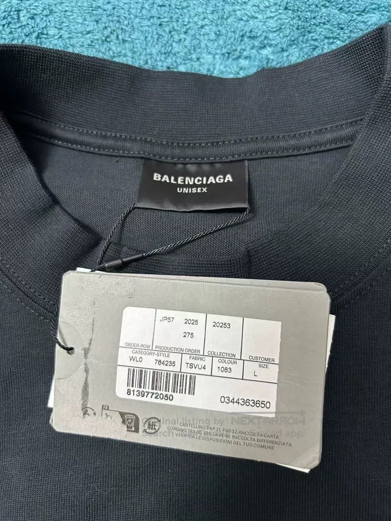 Balenciaga Balenciaga Letter Logo Short Sleeve - Black Size US L / EU 52-54 / 3 - 4 Thumbnail
