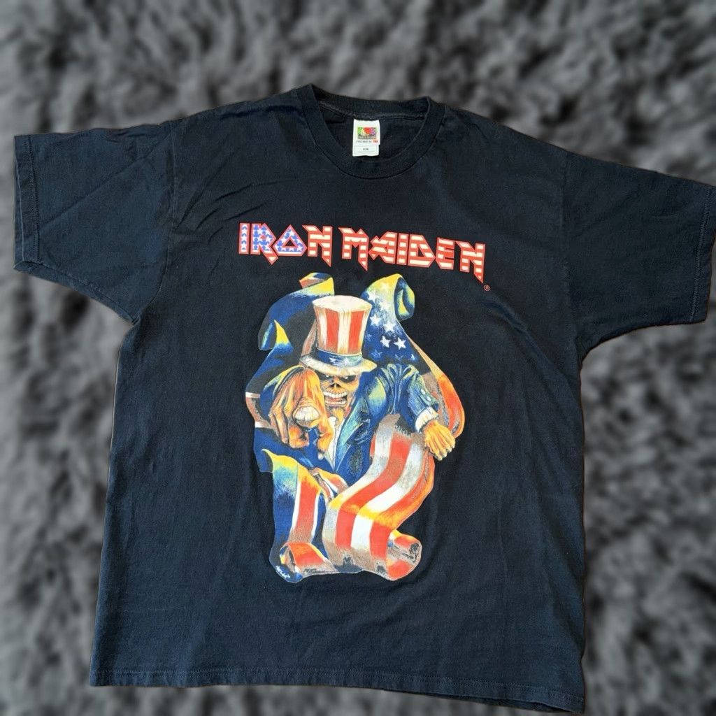 Vintage VINTAGE Iron Maiden Eddie The Head Uncle Sam T Shirt XL Black Men Short Sleeve Crew Neck Graphic Print T-Shirt Retro Womens/Mens? Size US XL / EU 56 / 4 - 1 Thumbnail