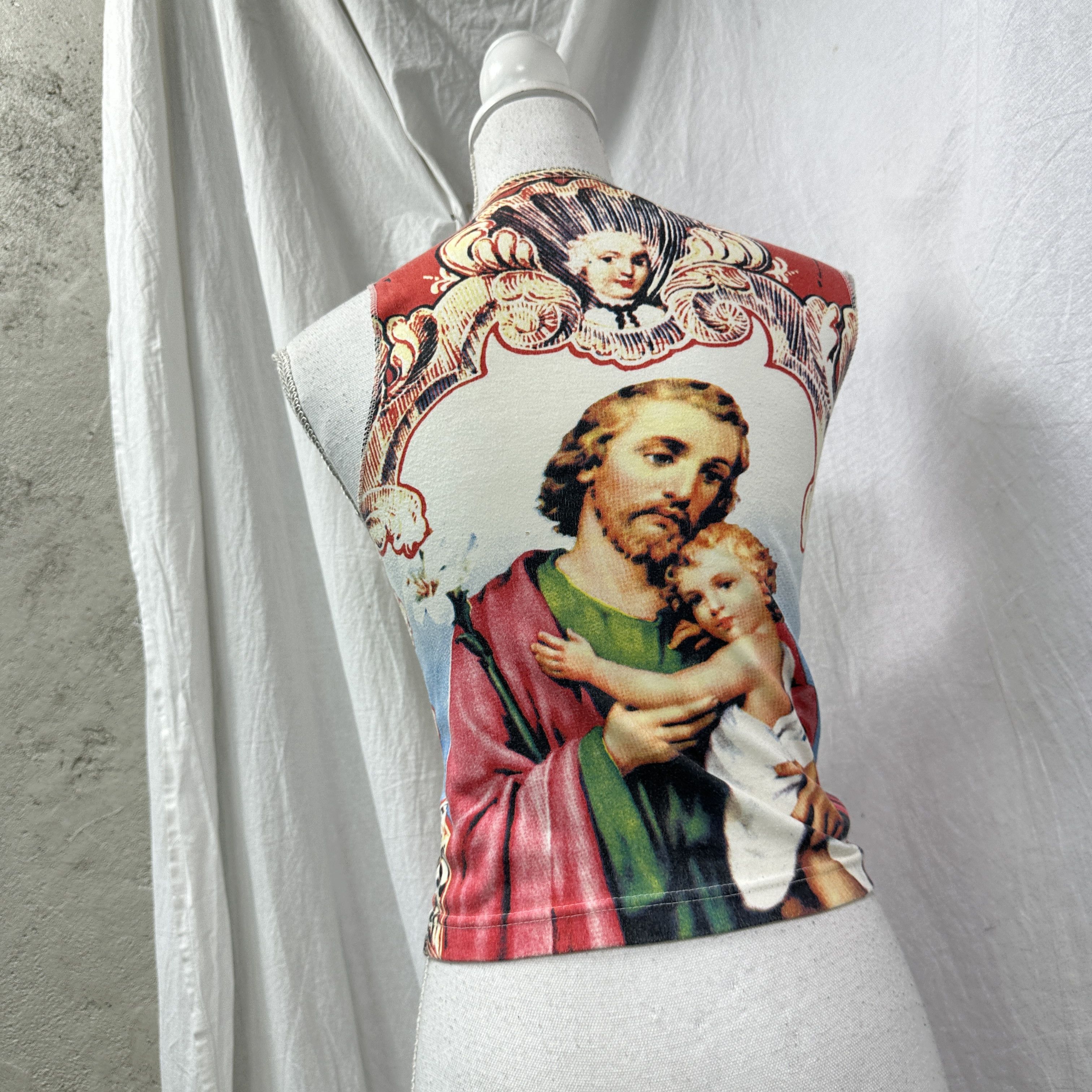 Vintage Vintage Avant Garde Jesus Full Printed 00s Top Size S / US 4 / IT 40 - 6 Thumbnail