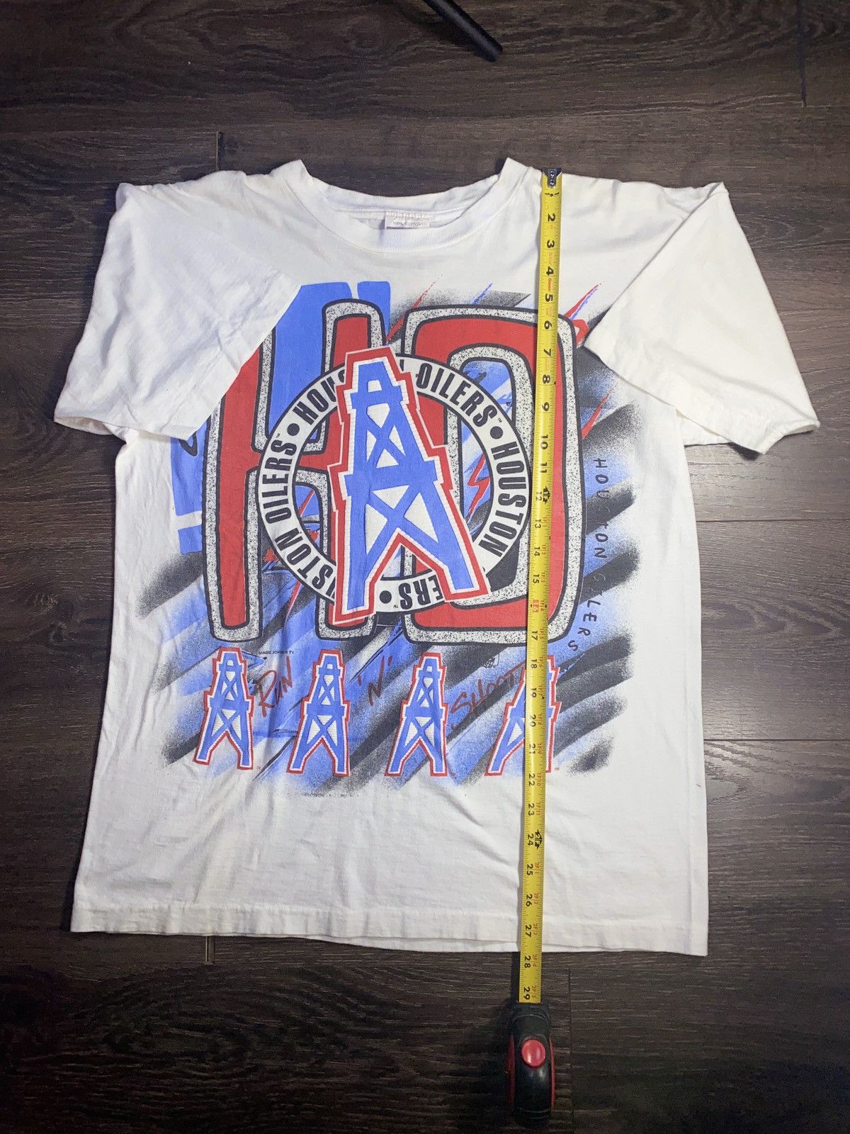 NBA 1990 RARE OILERS WARREN MOON RUN & SHOOT MAGIC JOHNSON SHIRT Size US M / EU 48-50 / 2 - 2 Thumbnail