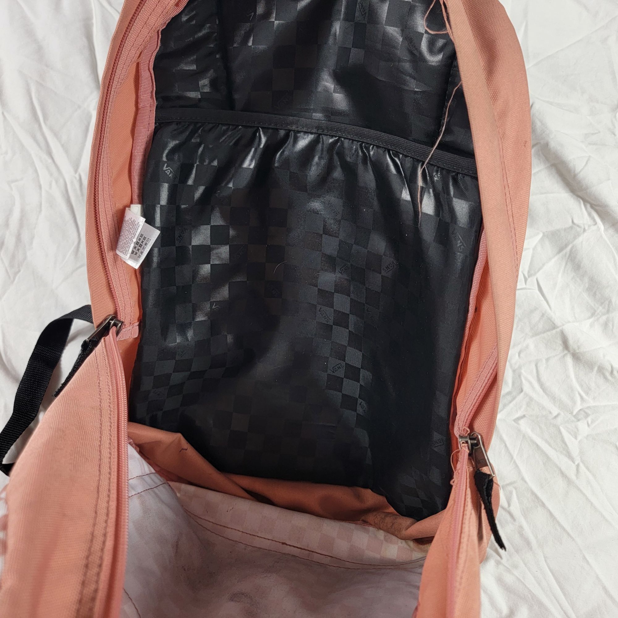 Vans Vans Off The Wall Pink Checkerboard Backpack Casual Travel O Size ONE SIZE - 5 Thumbnail