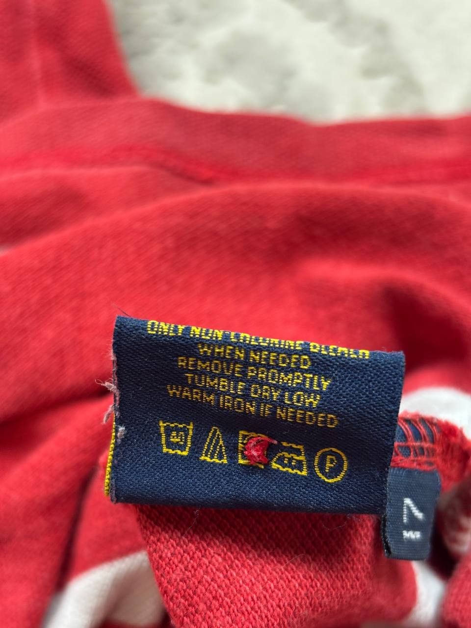 Polo Ralph Lauren Polo Ralph Lauren Striped Polo Shirt Custom Fit Red/White Size US M / EU 48-50 / 2 - 8 Thumbnail