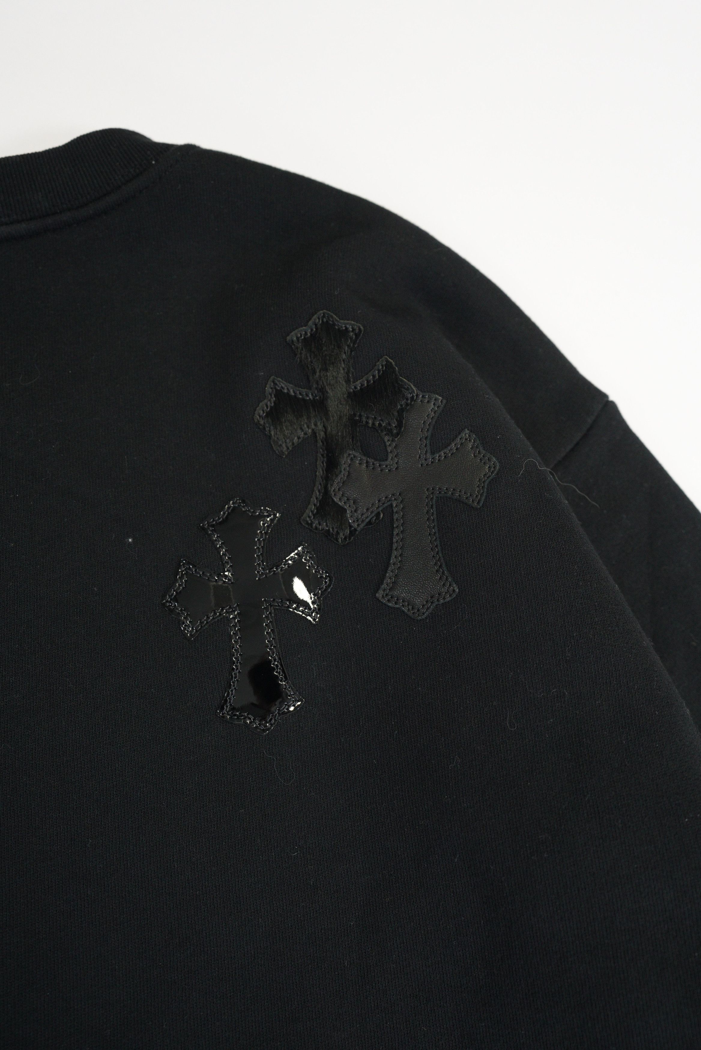 Chrome Hearts Chrome Hearts Ponyhair Multicross Patch Crewneck Sweater Size US XS / EU 42 / 0 - 10 Thumbnail