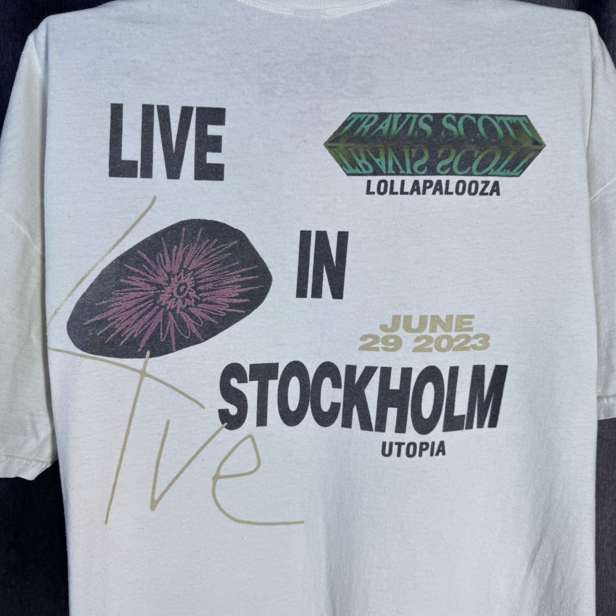 Travis Scott Travis Scott Rolling Loud 2023 New Sights Pure Energy Tee Size US XL / EU 56 / 4 - 6 Thumbnail