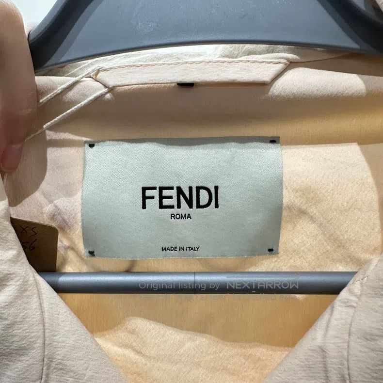Fendi Fendi 25ss Light Beige Loose Fit Jacket Size XS / US 0-2 / IT 36-38 - 4 Thumbnail