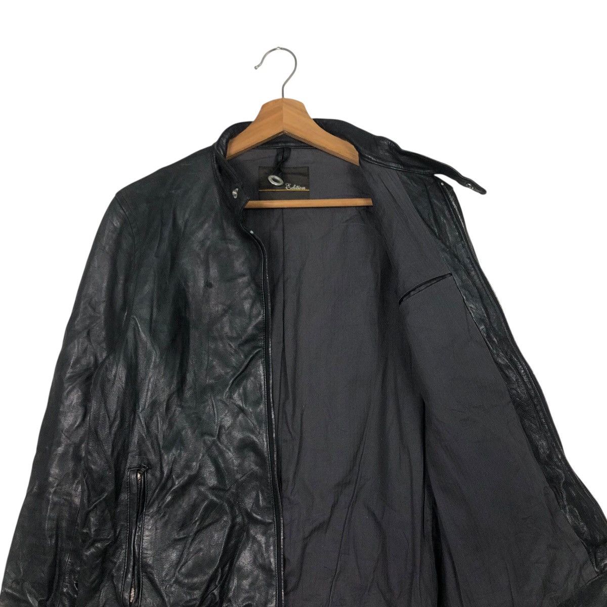 Japanese Brand 📌Rich Black Biker Leather Jacket Bondage Design Edition Size US M / EU 48-50 / 2 - 13 Thumbnail