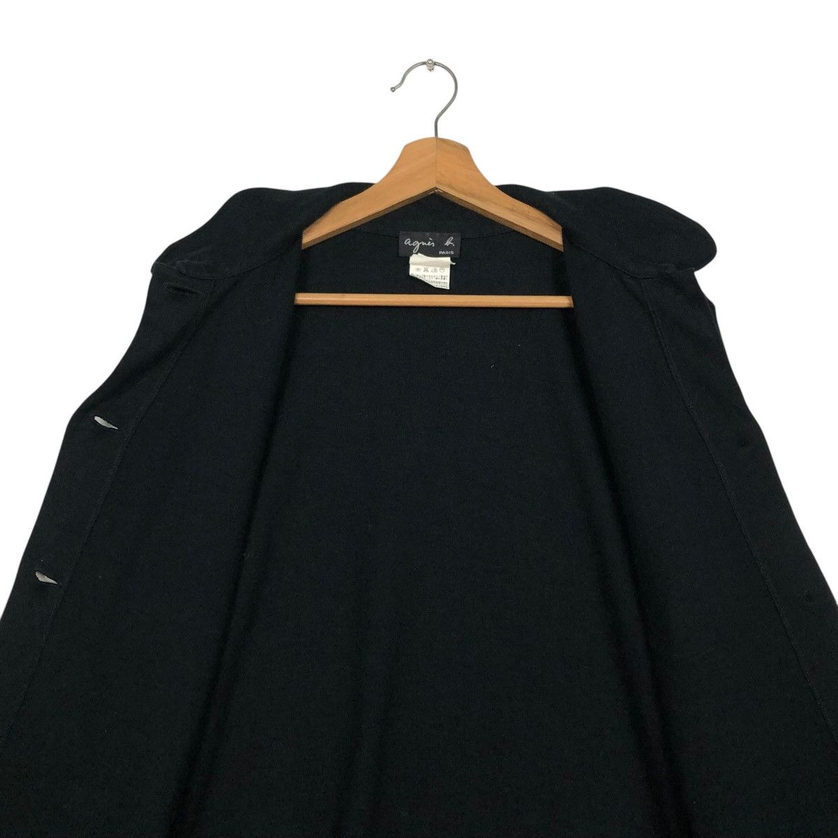 agnes b. 🔥RICH BLACK VINTAGE CHORE JACKET AGNES B. PARIS Size US S / EU 44-46 / 1 - 16 Thumbnail
