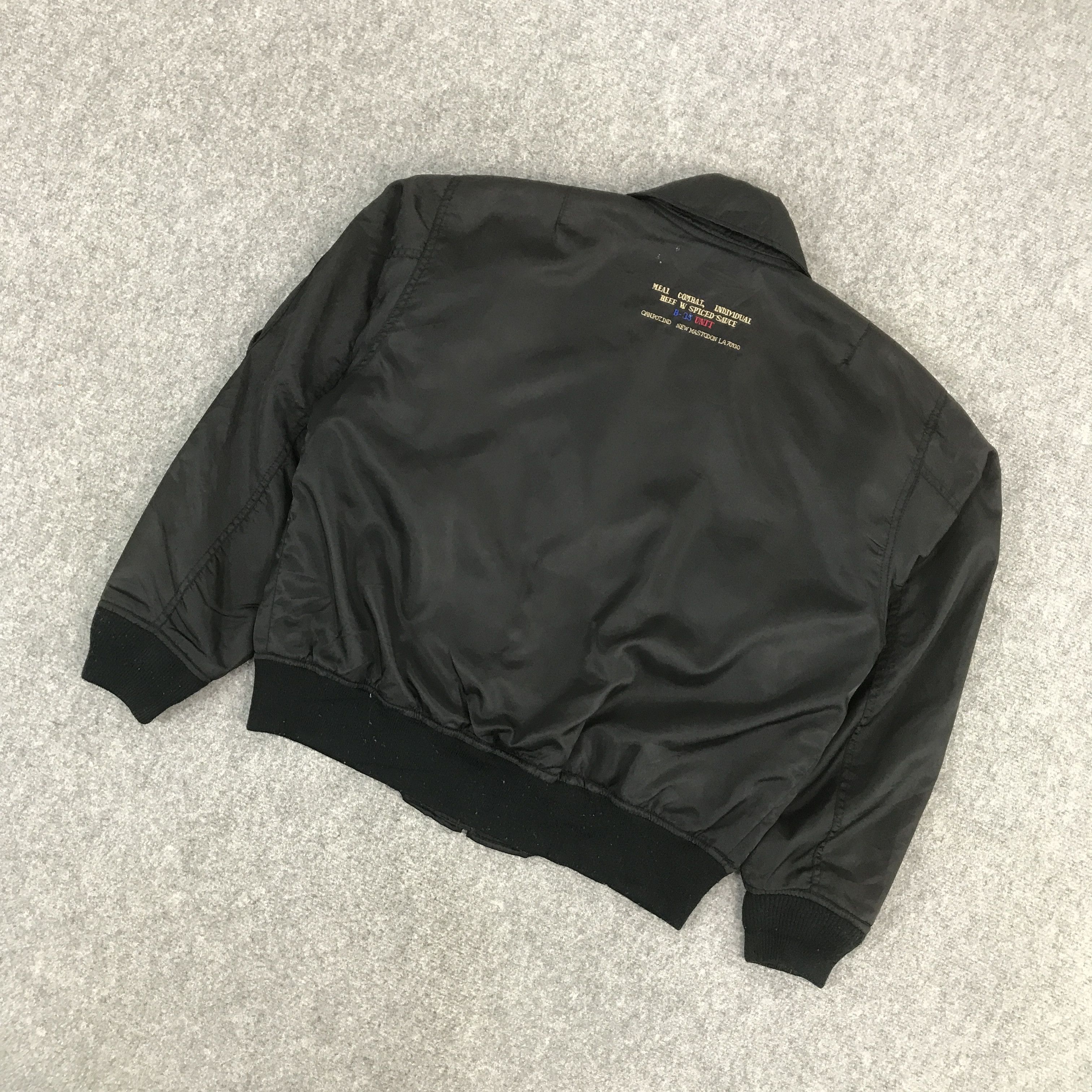 Japanese Brand MEAL COMBAT INDIVIDUAL MA-1 BOMBER JACKET Size US M / EU 48-50 / 2 - 6 Thumbnail