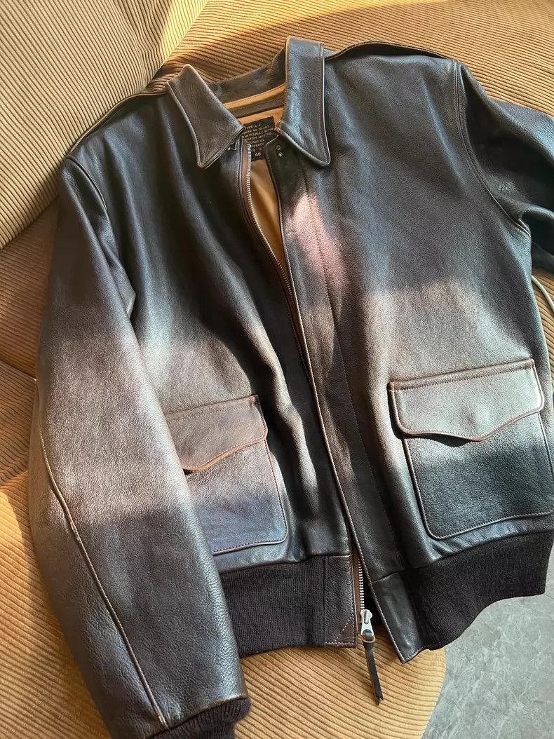The Real McCoy's the real mccoys Size 40Horsehide A2 Leather Jacket Size US M / EU 48-50 / 2 - 4 Thumbnail