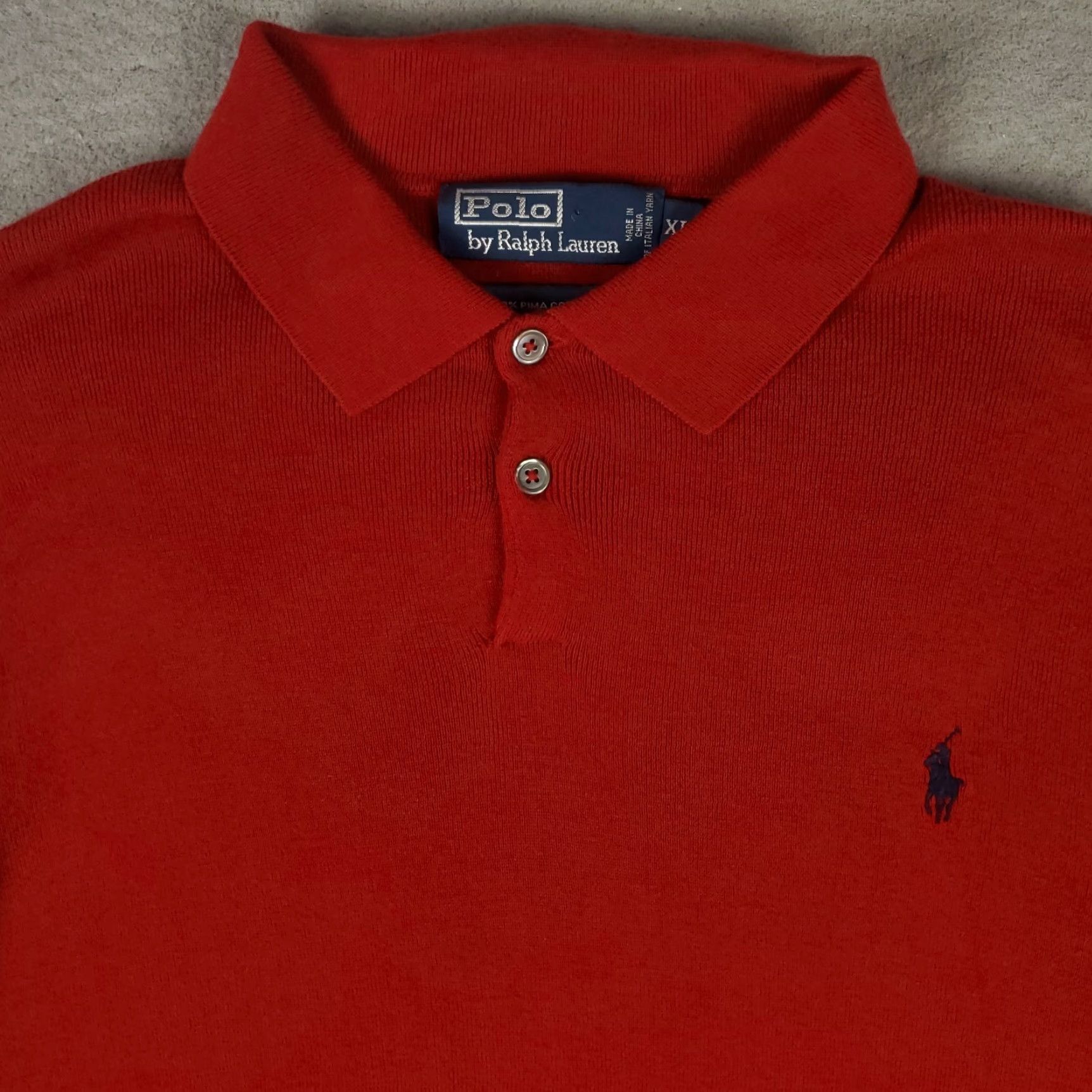 Ralph Lauren VINTAGE Ralph Lauren Sweater Pullover Mens XL Red Wool Cotton All Seasons Classic Size US XL / EU 56 / 4 - 2 Thumbnail