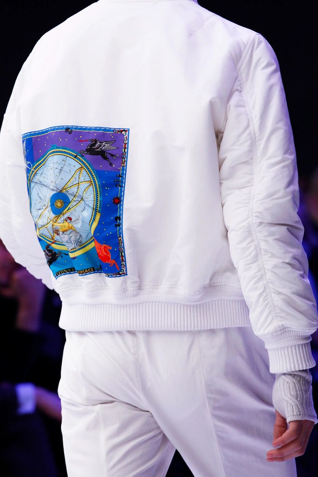 Versace Versace Zodiac Patch Bomber Jacket F16 NWT Size US L / EU 52-54 / 3 - 1 Thumbnail