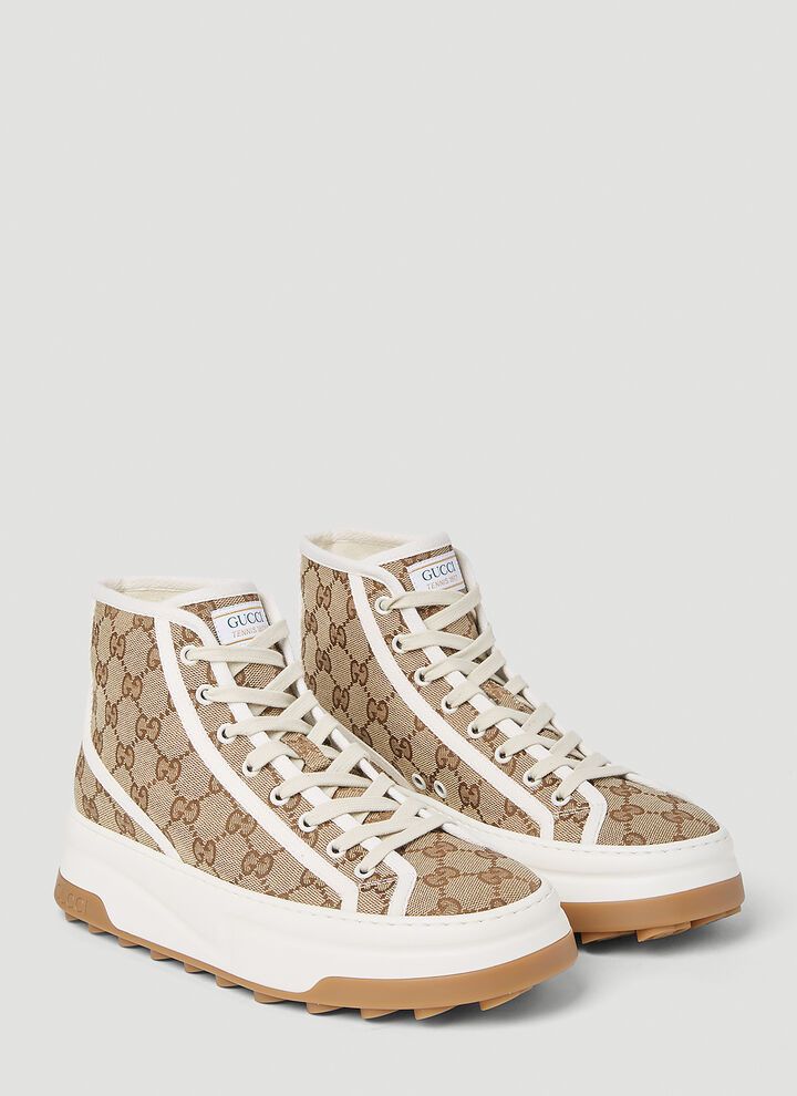 Gucci o1loc1c0326 Women's GG High Top Sneakers in Multicolor Size US 11 / IT 41 - 2 Thumbnail
