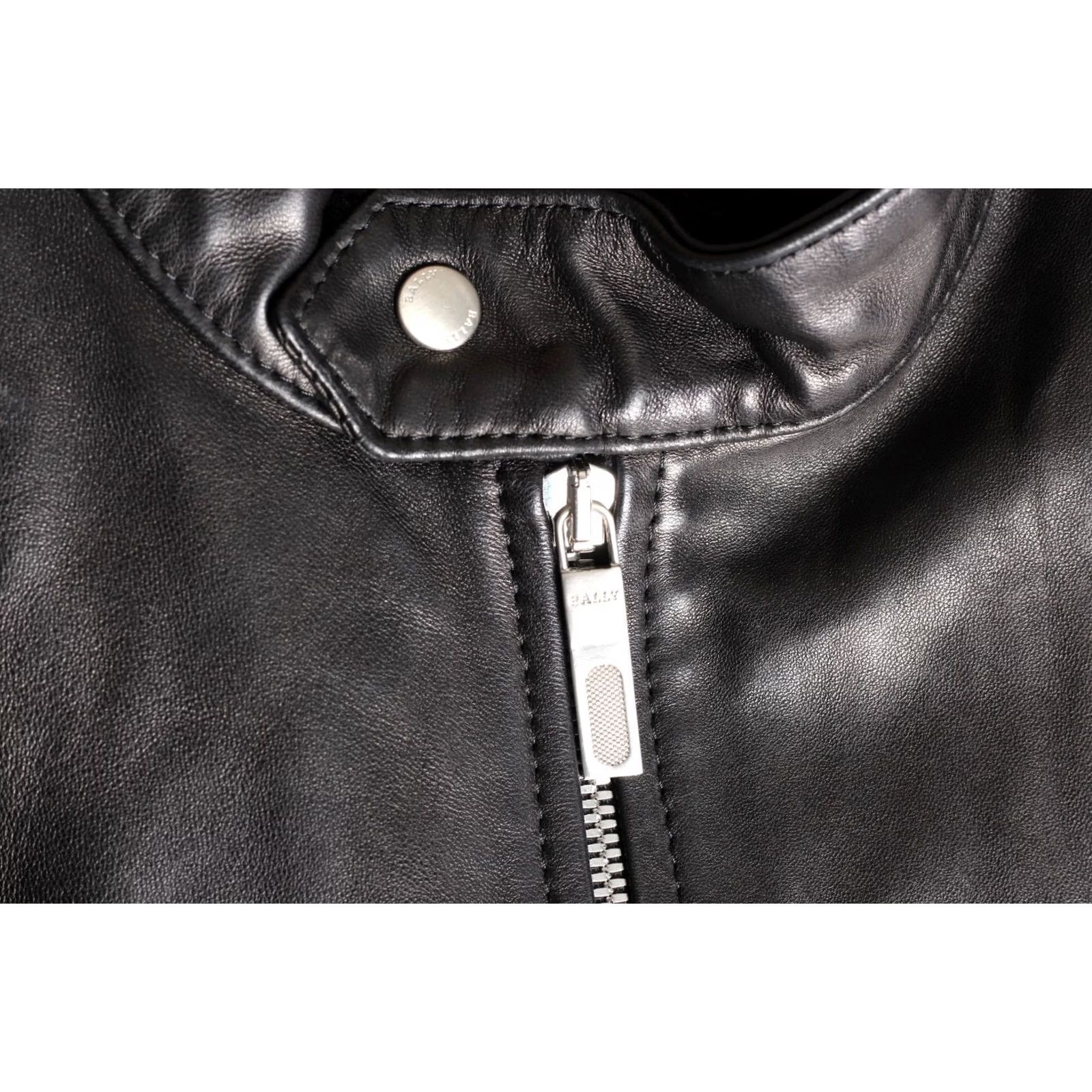 Bally BALLY Bomber Jacket Men Size 50 Wool & Leather Made in ITALY Black / Black UK 40 Vintage: No, etc Size US M / EU 48-50 / 2 - 6 Thumbnail