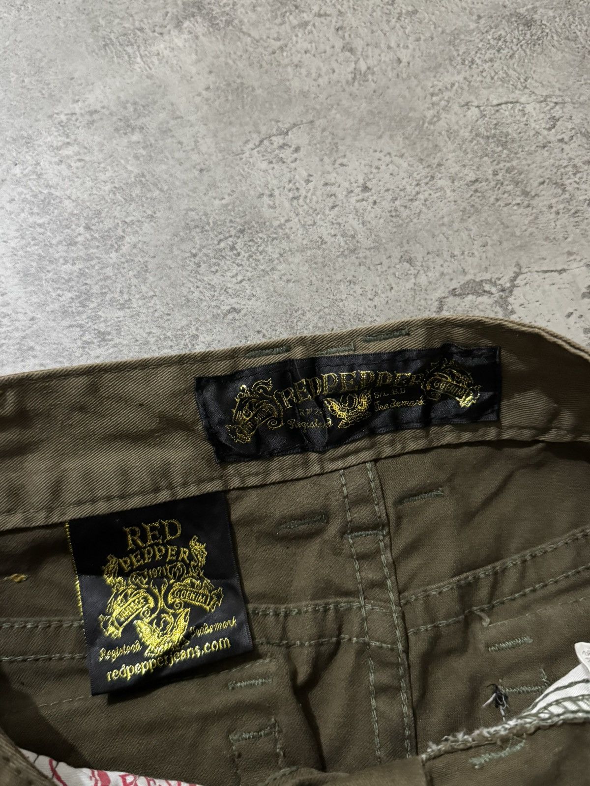 Japanese Brand RED PEPPER STUDDED GRUNGE IFSIXWASNINE PANTS Size 29" - 8 Thumbnail