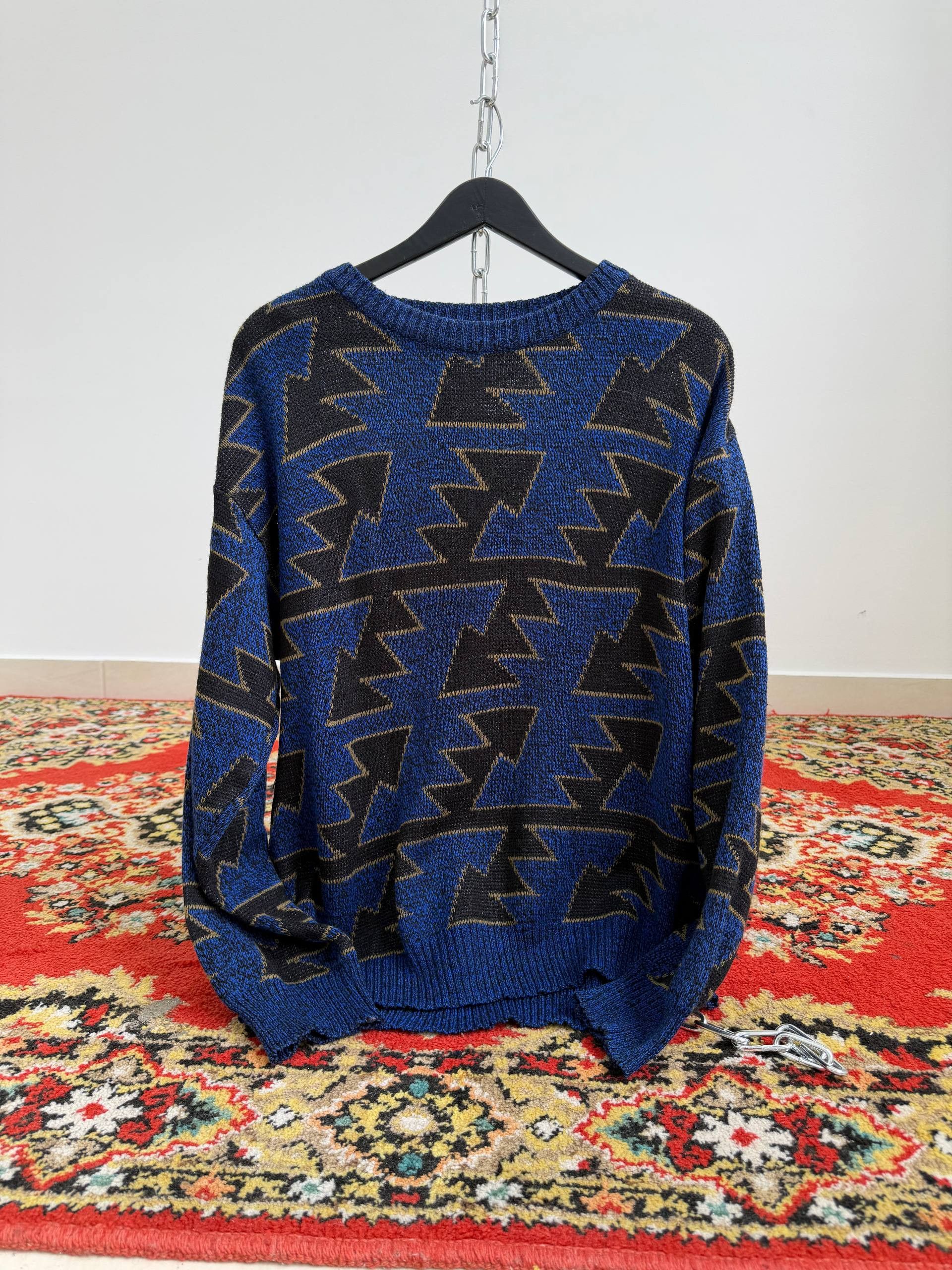 Hysteric Glamour VINTAGE BOXY ARCHIVE EAGLE BLACK SWEATER CREWNECK Size US M / EU 48-50 / 2 - 1 Thumbnail