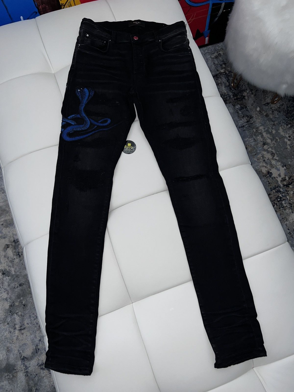 Amiri Amiri snake embroidered jeans Size US 32 / EU 48 - 5 Thumbnail