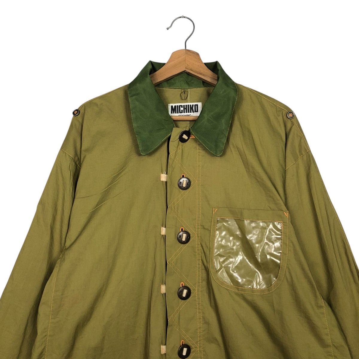 Michiko Koshino 🔥VINTAGE CHORE LONG JACKET MICHIKO KOSHINO ISSEY MIYAKE Size US L / EU 52-54 / 3 - 3 Thumbnail