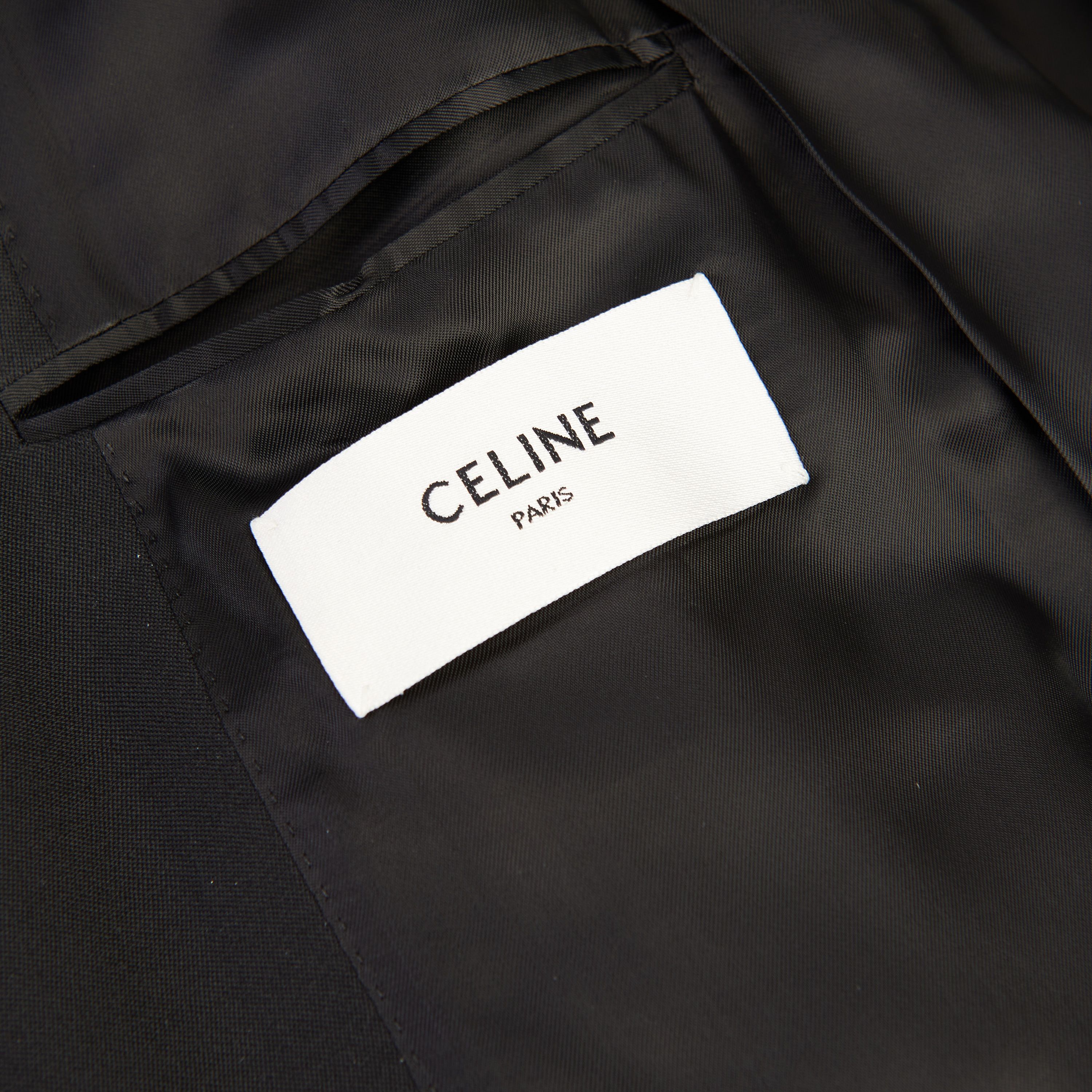 Celine Boxy Tux Jacket - Stone/Stud Embroidery, Grain De Poudre Size 40R - 11 Thumbnail