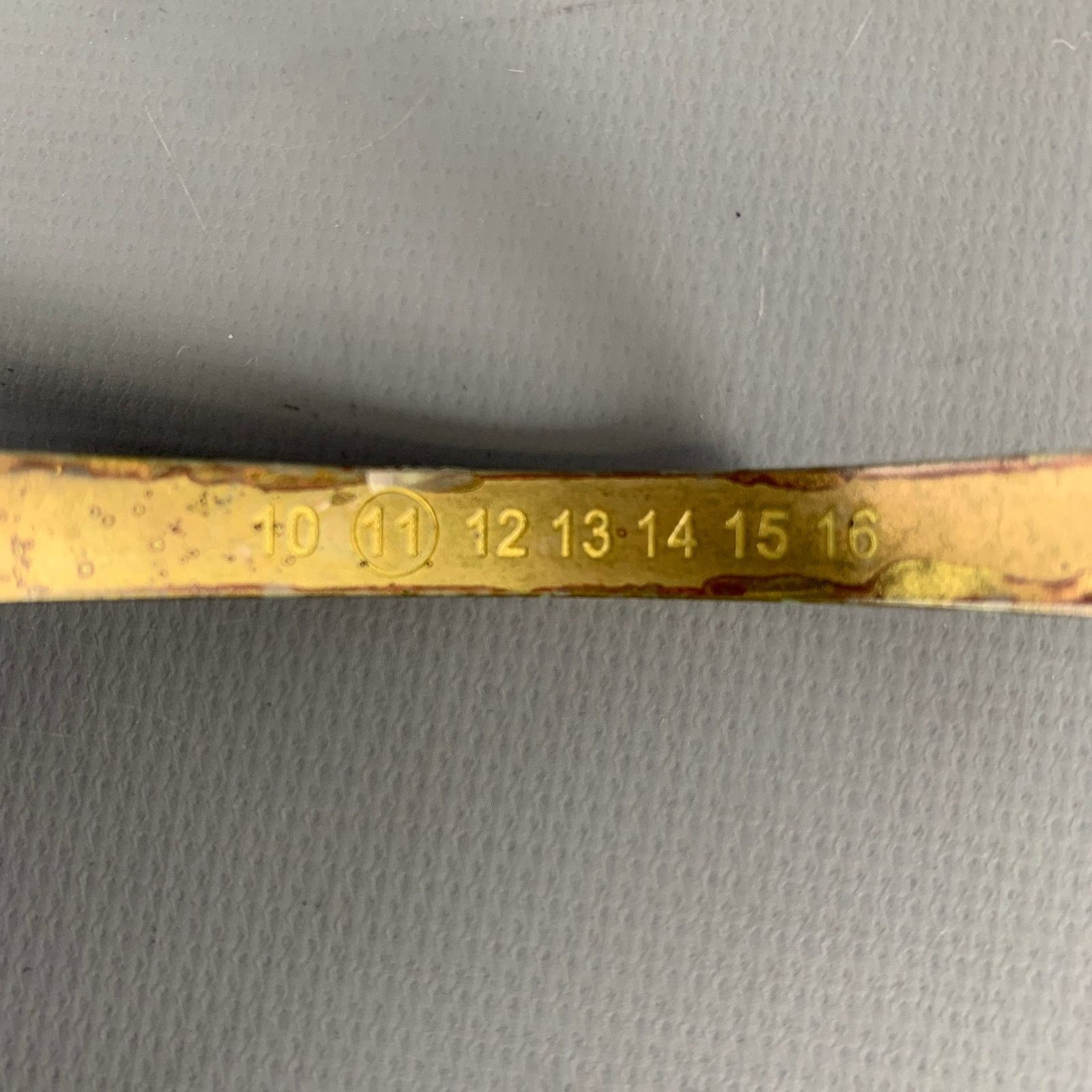 Maison Margiela MAISON MARGIELA Brass Oxidized Metal Bracelet Size ONE SIZE - 3 Thumbnail