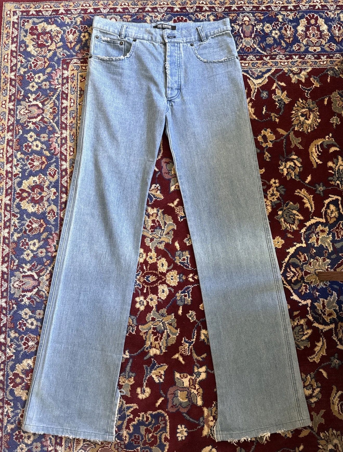 Raf Simons Raf Simons SS2005 flare jeans Size US 29 - 1 Thumbnail