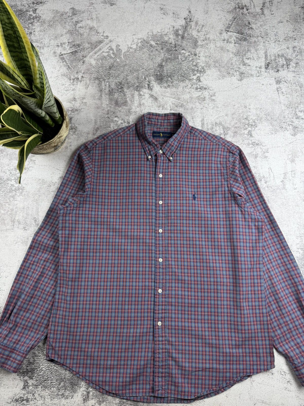Polo Ralph Lauren Polo Ralph Lauren XL Checked Flannel Button Red Men’s Collar LongSleeve Shirt Size US XL / EU 56 / 4 - 4 Thumbnail