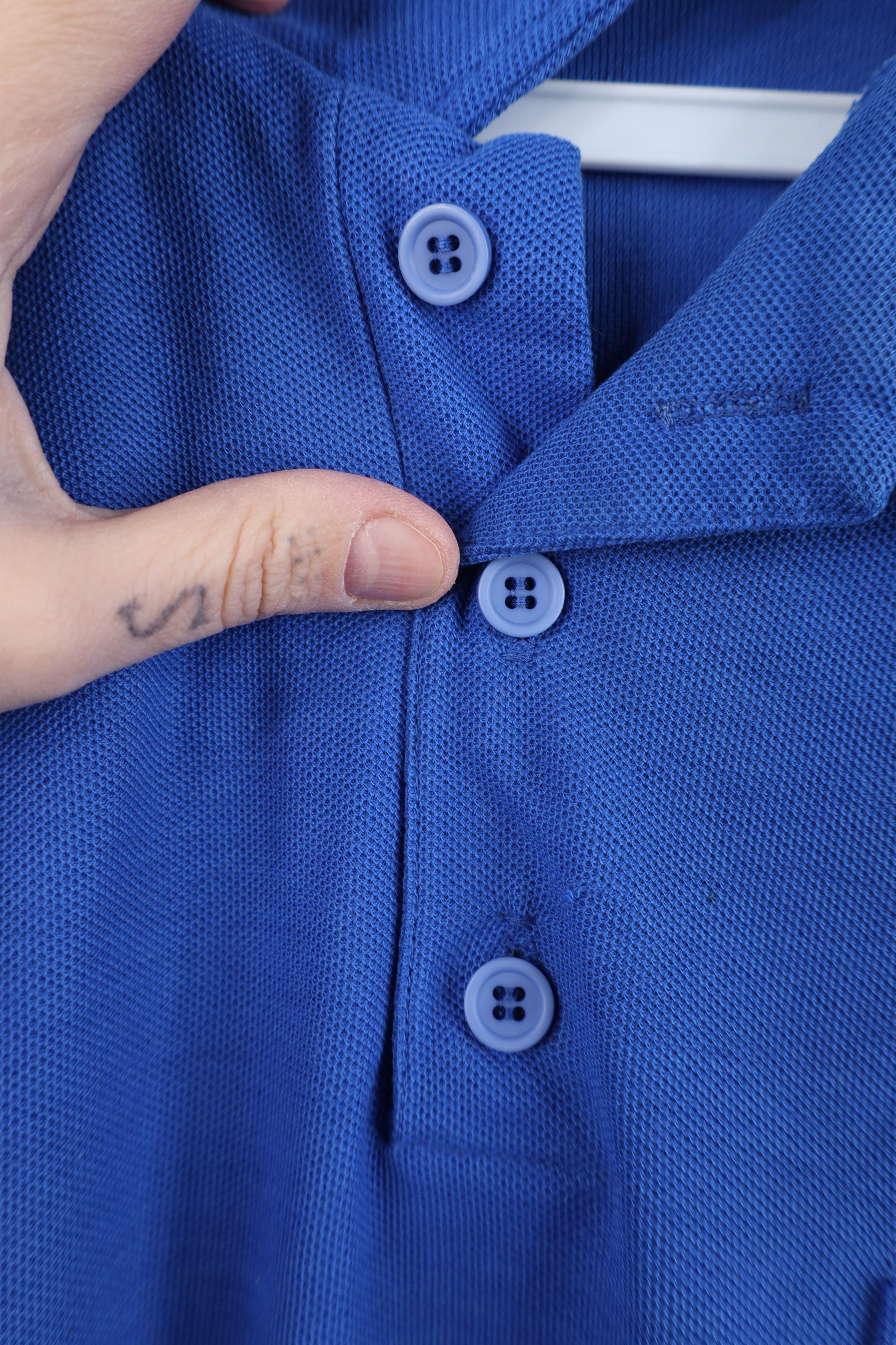 Vintage Vintage 90s Streetwear Collared Golf Polo Shirt Blue USA Size US XL / EU 56 / 4 - 4 Thumbnail