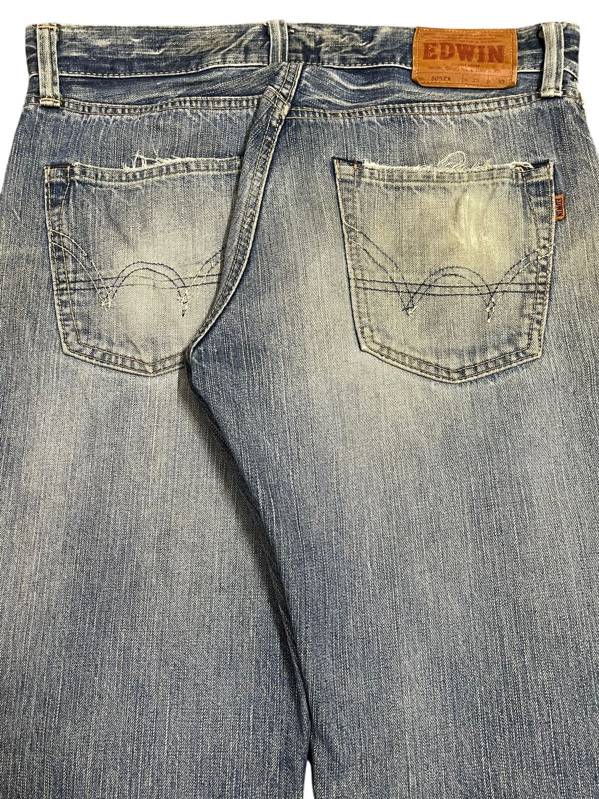 Edwin Vintage Japan Edwin 505zx Faded Wash Style Baggy Jeans Size US 33 - 6 Thumbnail