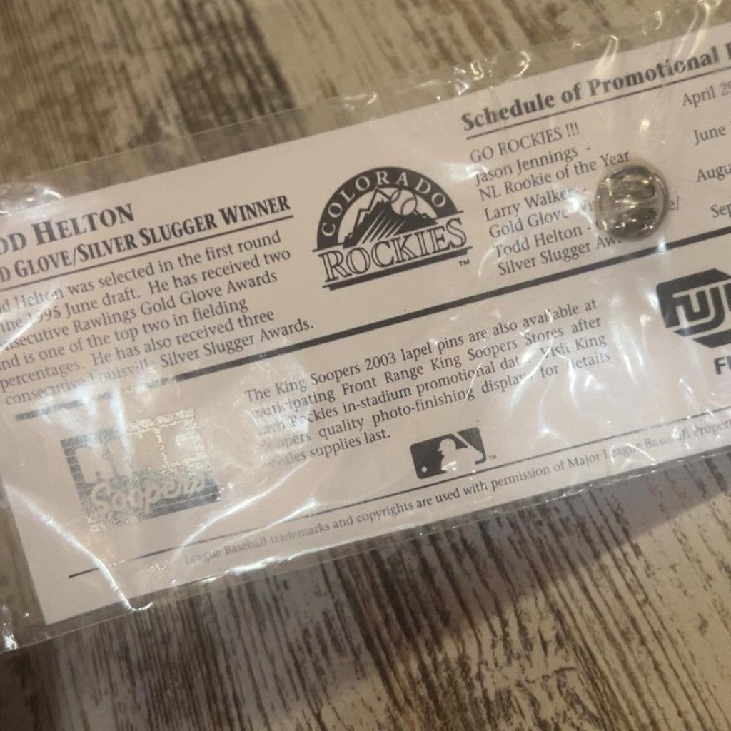 Other 2002 Todd Helton Colorado Rockies Silver Slugger Award pin Size ONE SIZE - 3 Thumbnail