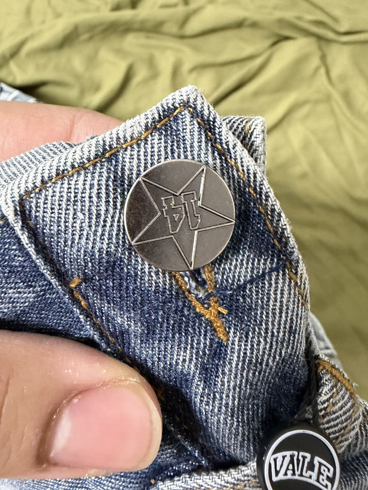Vale Vale STONE WASH BLUE INSIGNIA DENIM Size US 32 / EU 48 - 5 Thumbnail