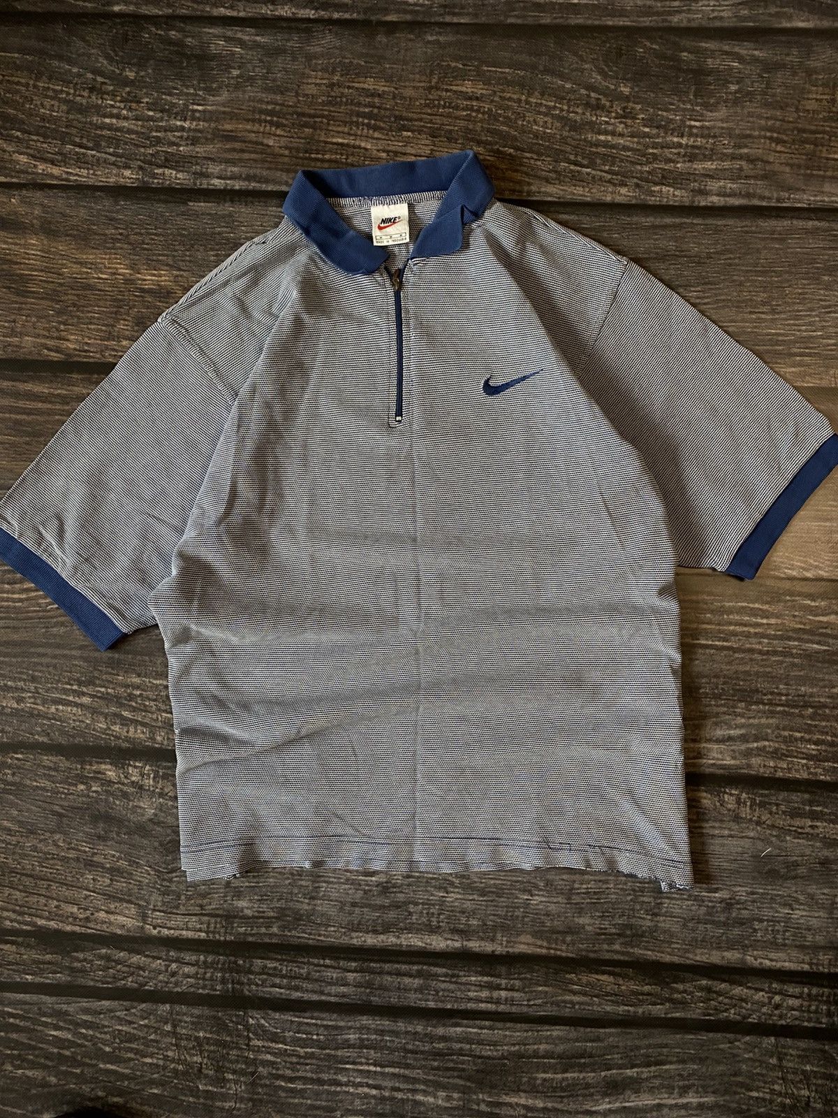 Vintage Nike USA 1/3 zip vintage t-shirt Size US M / EU 48-50 / 2 - 1 Thumbnail