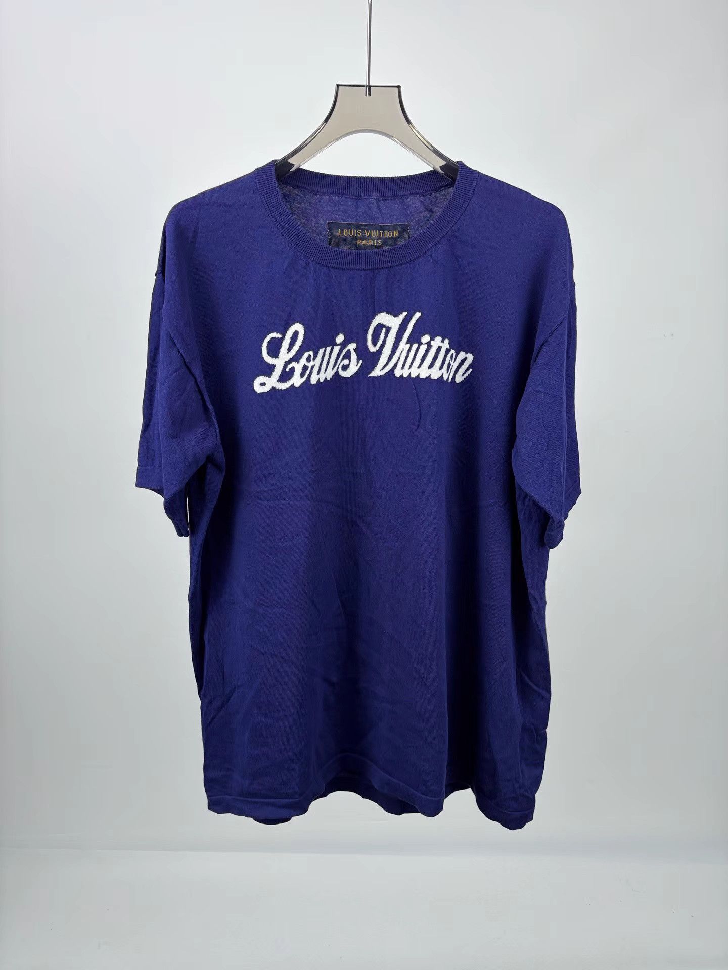 Louis Vuitton LOUIS VUITTON LV Chest Logo Knit Short Sleeve Size US XXL / EU 58 / 5 - 1 Thumbnail