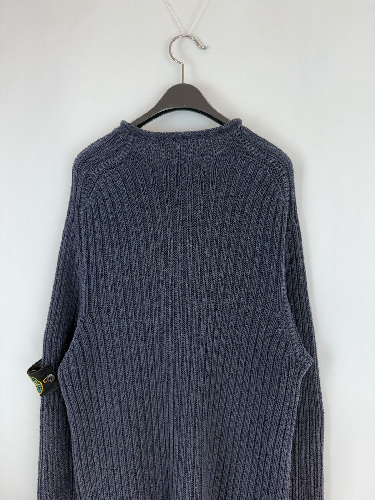 Stone Island STONE ISLAND 2004ss Archive Oversized Boat Neck Knit Size US XL / EU 56 / 4 - 5 Thumbnail