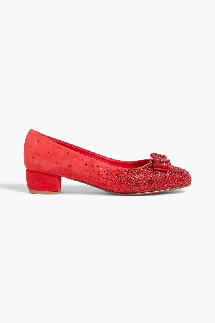 Salvatore Ferragamo o1y0426 Block Heel Pumps in Red Size US 6 / IT 36 - 1 Thumbnail